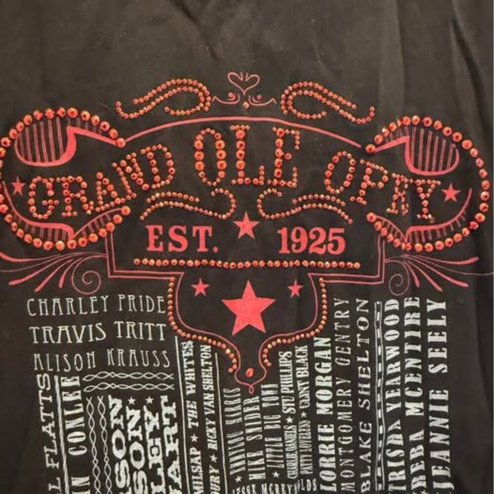 Vintage Women’s Grand Ole Opry Black Cotton T-shirt
